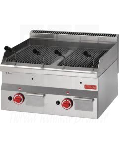 Gastro-M 600-serie gas lavasteen gril 60/60 GRL